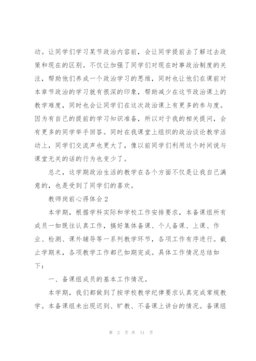 教师岗前心得体会.docx