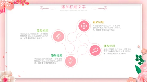唯美女性三八节花朵妇联妇女节女王节女神节关爱女性PPT