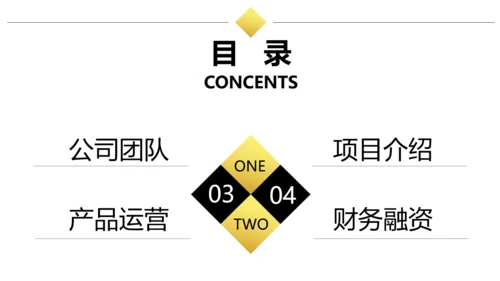 大气商业融资创业计划书商务通用PPT模板