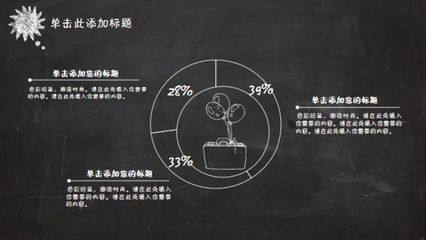 黑板风格创意教学课件通用PPT模板