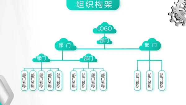 创意齿轮机械制造业工作总结PPT