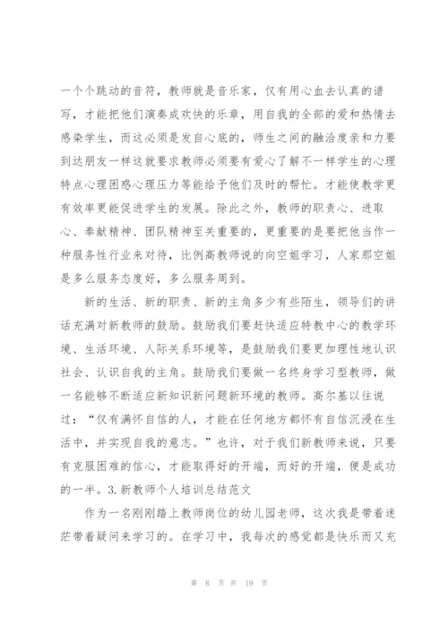 新教师个人培训总结范文5篇.docx