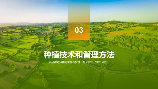绿色现代农业新品种推广会发布会PPT模板