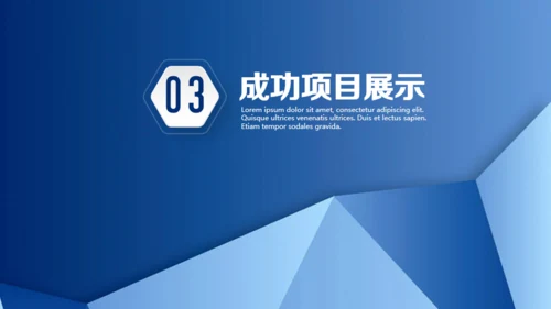 蓝色商务年终工作汇报通用PPT模板