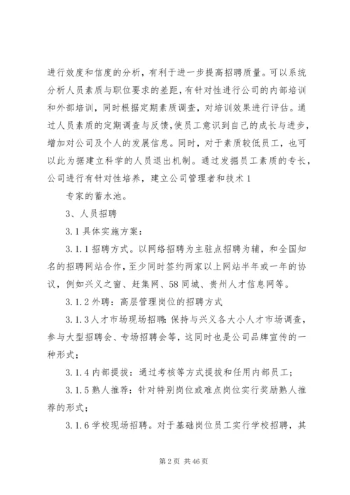 深圳人力资源部工作计划(精选多篇).docx