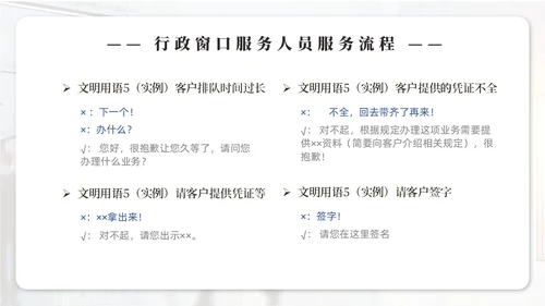 实拍商务风行政窗口服务礼仪ppt窗口服务礼仪培训