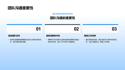 栏目制作与团队沟通