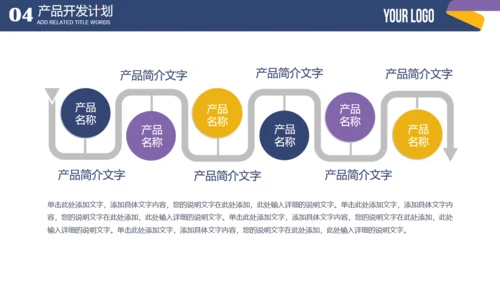 蓝色简约商业融资计划书通用PPT模板