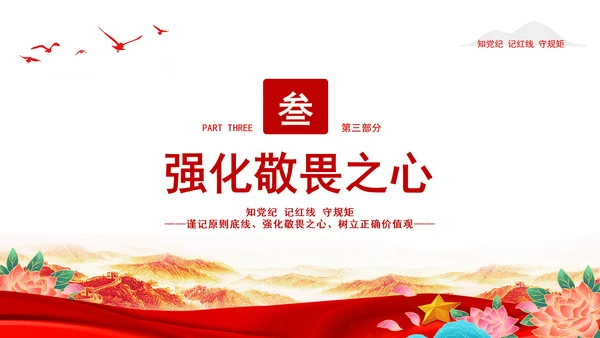 2024知党纪记红线守规矩PPT党纪学习教育微党课PPT