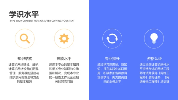 移动互联网通讯行业个人述职报告PPT模板