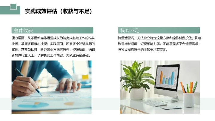 汉语言文学专业大学生职业生涯发展展示参考PPT模版