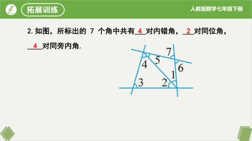 5.1.3同位角、内错角、同旁内角  课件（共23张PPT）
