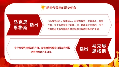 五四青年节火红的热情通用PPT模板