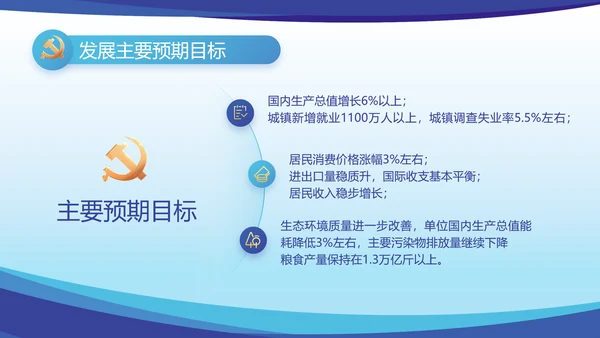 蓝色大气党建党支部年终工作总结PPT