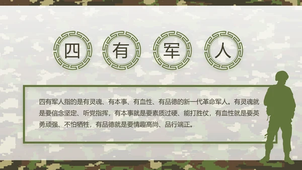 迷彩风军队军事工作总结汇报动态PPT
