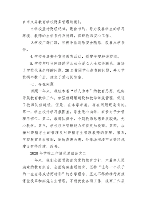 2022年学校工作情况总结_学校领导班子办学工作情况汇报.docx