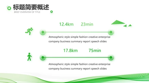 绿色大气企业公司宣传简介动态PPT模板