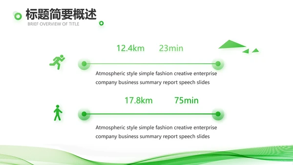绿色大气企业公司宣传简介动态PPT模板