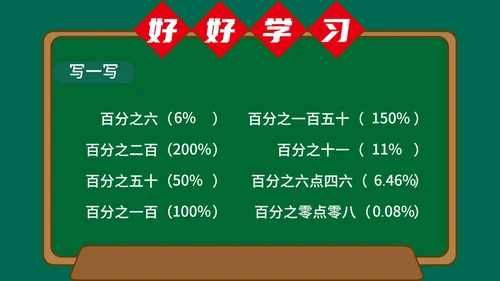 小清新小学数学教案ppt模板