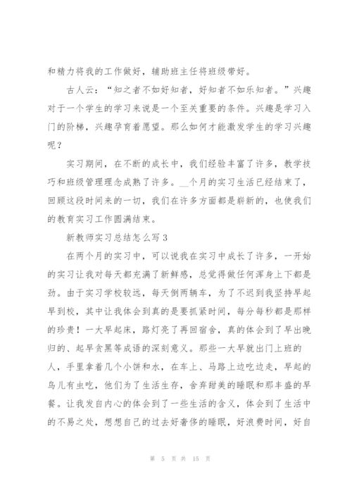 新教师实习总结怎么写5篇.docx