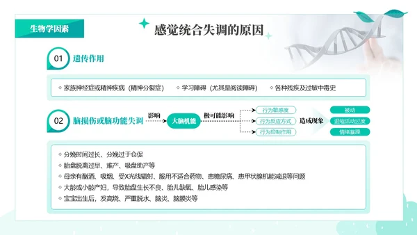绿色绿叶小清新教育家庭中的感觉统合训练PPT课件教师培训