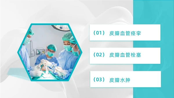 商务、简约、皮瓣移植术后护理、医学项目类、PPT模版护理查房