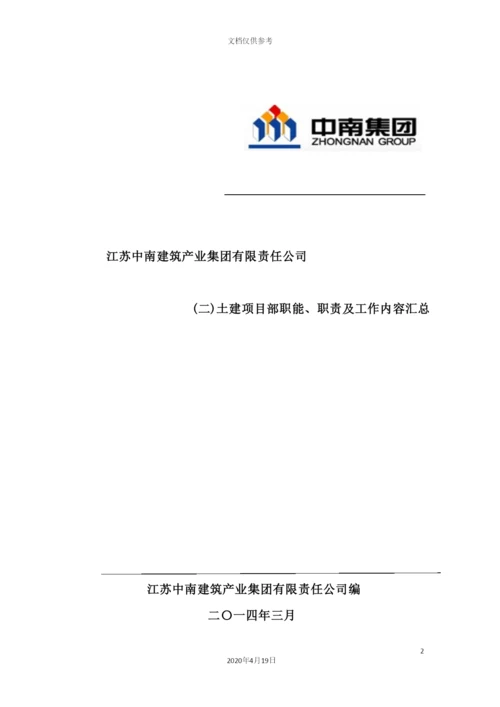 土建项目部岗位职责及工作内容汇总.docx