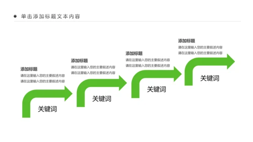 绿色清新植物生长敬畏生命成长励志PPT模板