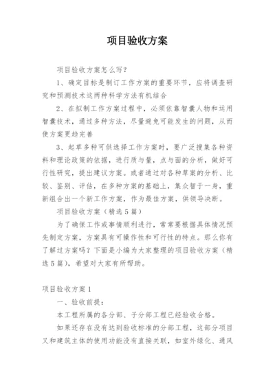 项目验收方案.docx