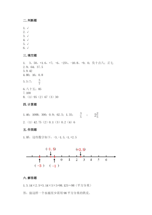 保山地区小升初数学测试卷精选答案.docx