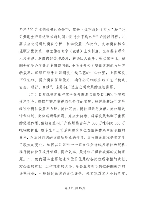 以提高劳动生产率为目标的岗位价值提升管理.docx