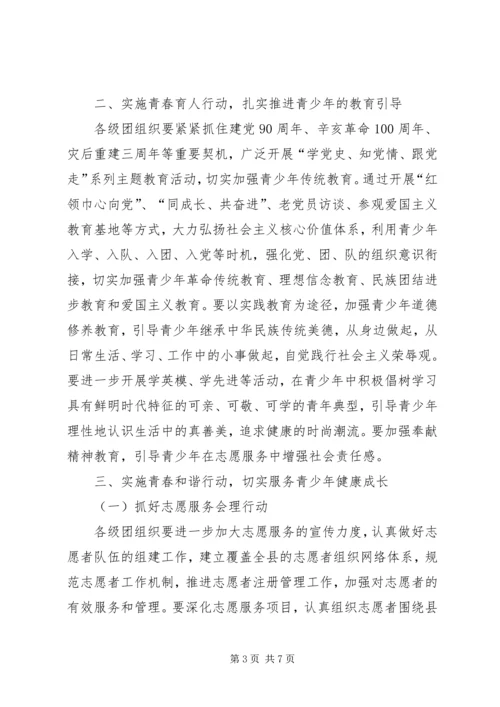 共青团县委工作要点 (4).docx