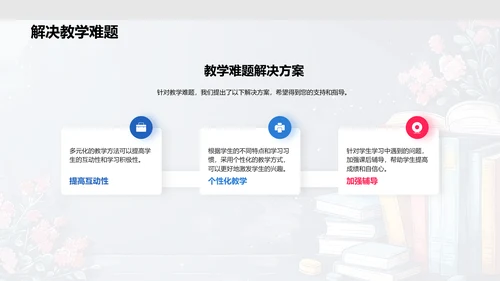 季度教学报告PPT模板