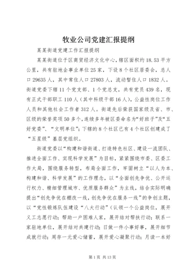 牧业公司党建汇报提纲精编.docx