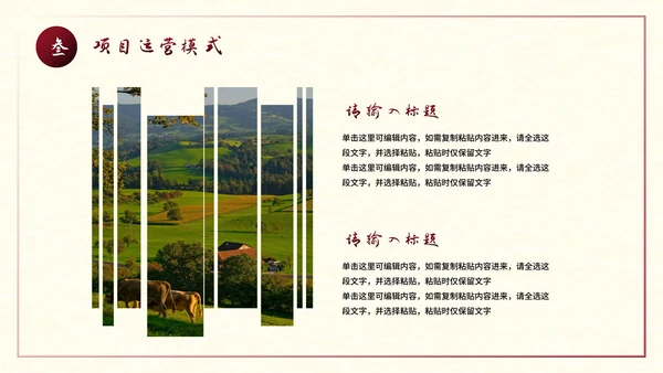 建设美丽乡村旅游商业计划书PPT模板