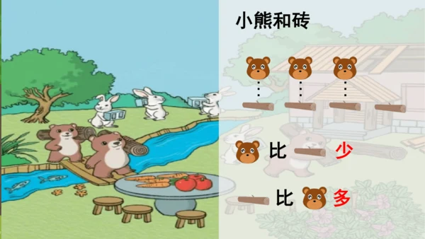 人教版一年级上册数学比多少课件1(共22张PPT)