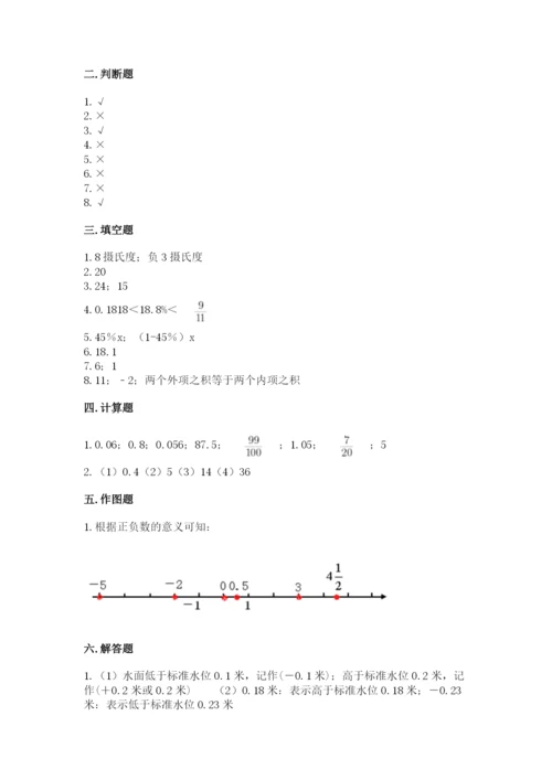 小学六年级下册数学期末卷带答案（突破训练）.docx