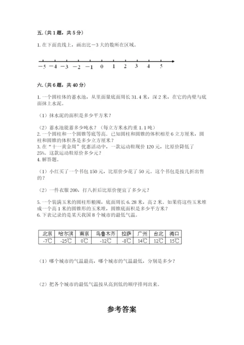 小学六年级数学毕业试题附答案【模拟题】.docx