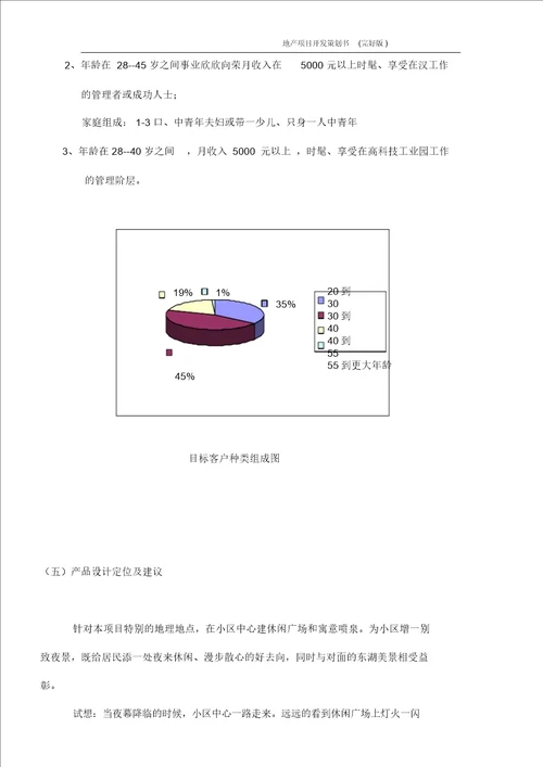 地产项目开发策划书版