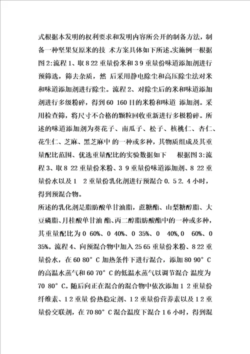 一种坚果复原米及其制备方法