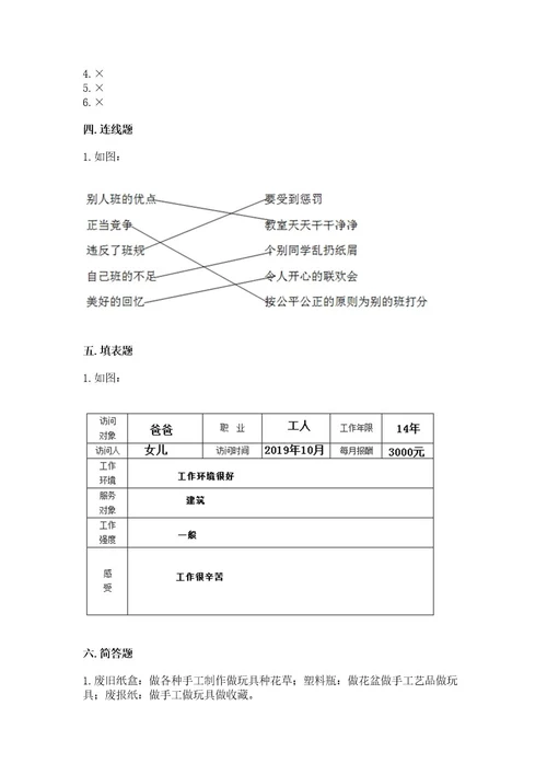 部编版四年级上册道德与法治期末测试卷附参考答案（培优b卷）