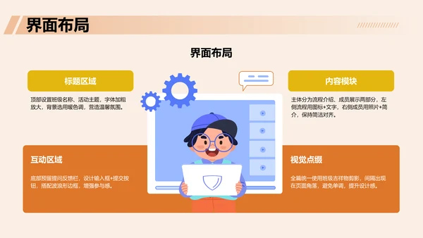 迎新班会流程介绍与展示PPT模板