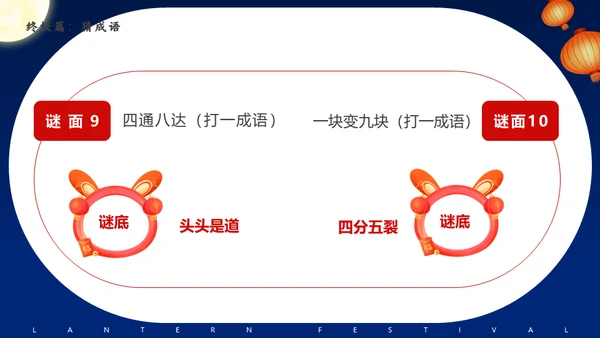 元宵节猜灯谜活动策划通用PPT模板