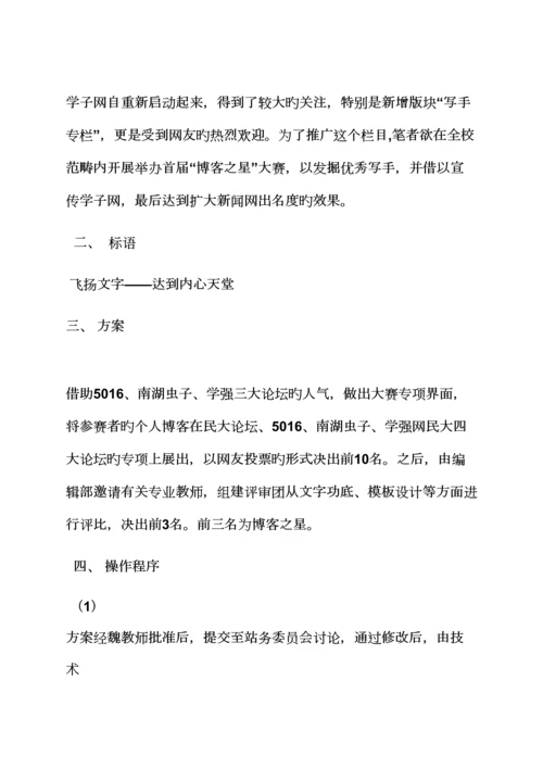 大型演出专题策划专题方案.docx