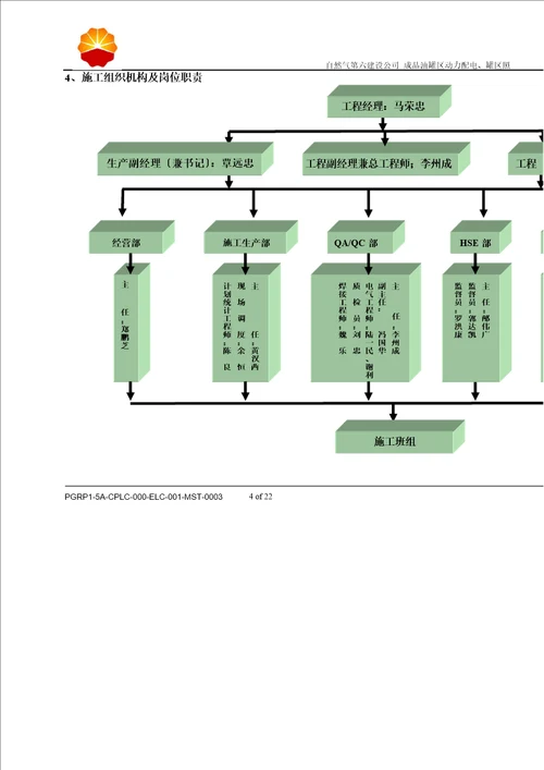 成品油罐区动力配电、罐区照明部分施工方案