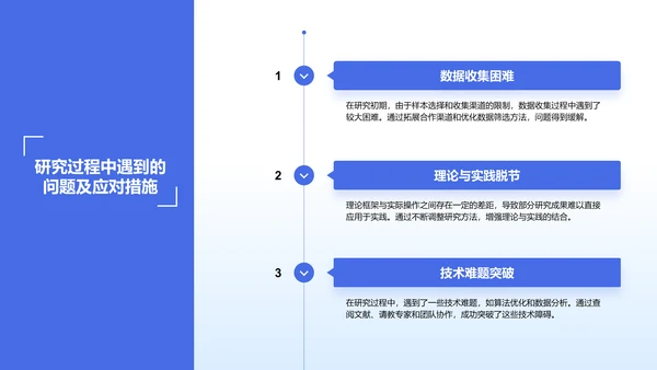蓝色简约风毕业答辩中期评审报告PPT模板