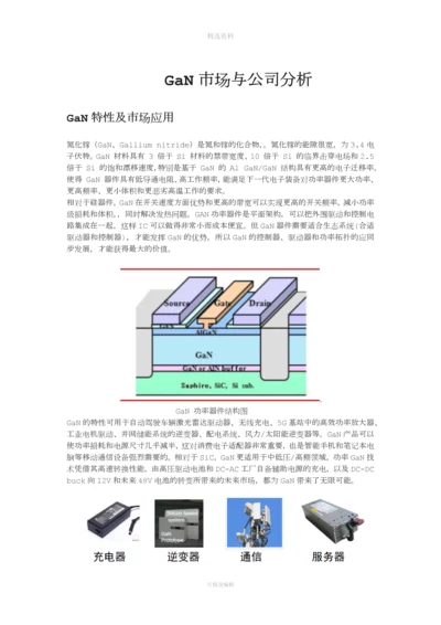 GaN市场与公司分析.docx