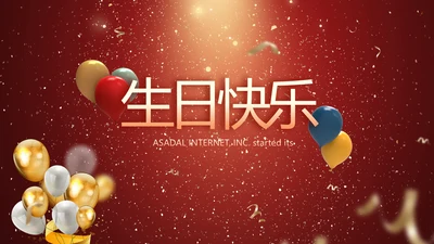 生日快乐生日派对纪念册电子相册PPT