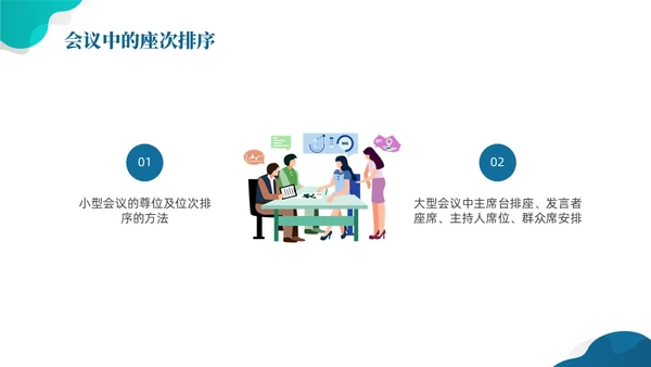 蓝色简约风拜访礼仪课件文明礼仪