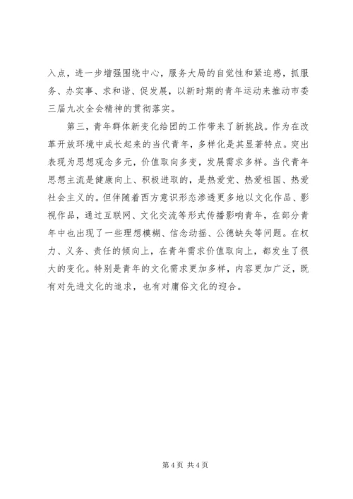 在共青团XX市七届七次全会上的工作报告 (4).docx